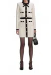 Self-portrait Women's Sequin Bow Cardigan In Cream In White