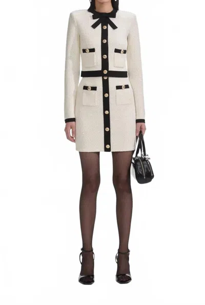 Self-portrait Women's Sequin Bow Cardigan In Cream In White