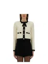 Self-portrait Women Cardigan With Bow And Sequins