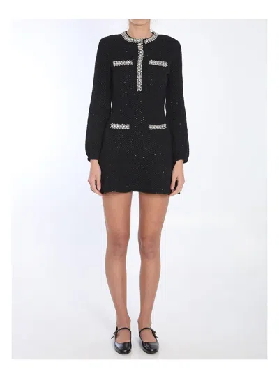 SELF-PORTRAIT WOMEN'S SEQUIN KNIT MINI DRESS