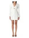 Self-portrait Bow Sequin Midi Dress In White