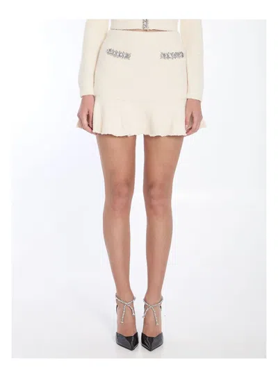 SELF-PORTRAIT WOMEN'S SOFT KNIT MINI SKIRT