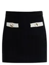 Self-portrait Self Portrait Black Alpaca Blend Skirt Women