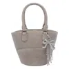 Self-portrait Self Portrait Women Suede Tote Bag