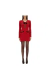 Self-portrait Textured-knit Mini Dress
