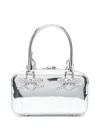 Self-portrait Silver-colored Handbag With Bows On The Front In Silver