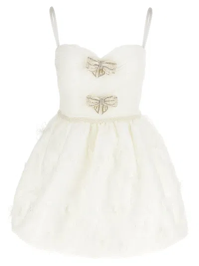 Self-portrait Self Portrait Women 'white Organza Bow Mini' Dress