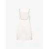 Self-portrait Self Portrait Pink Satin Bow Mini Dress In Pink
