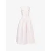 Self-portrait Taffeta Tailored Midi Dress