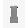 Self-portrait Sleeveless Prince Of Wales Check Mini Dress