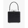 Self-portrait Self Portrait Micro Leather Handbag In Black