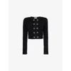 Self-portrait Self Portrait Women's Short Jacket With Sequins In Black