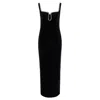 Self-portrait Self Portrait Womens Velvet Maxi Dress In Black