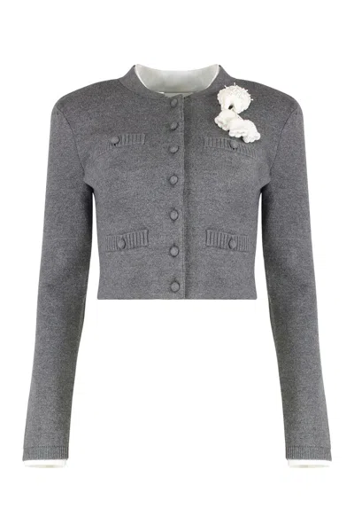 SELF-PORTRAIT WOOL-BLEND CARDIGAN