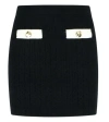 Self-portrait Self Portrait Black Alpaca Blend Skirt Women In Black