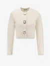 Self-portrait Wool-blend Embellished Sweater In Neutral