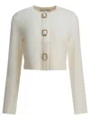 Self-portrait Self Portrait 'cream Wool' Cardigan In White