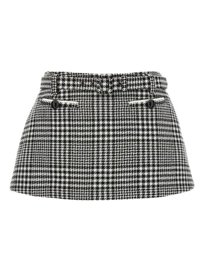 Self-portrait Wool Culottes With Houndstooth Pattern Self Portrait