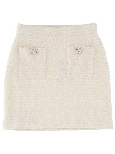 SELF-PORTRAIT SELF-PORTRAIT WOOL MINISKIRT