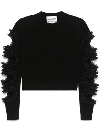 SELF-PORTRAIT X CHRISTOPHER KANE CUT-OUT LACE-DETAIL JUMPER