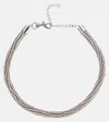 Self-portrait X Christopher Kane Embellished Choker In Silver