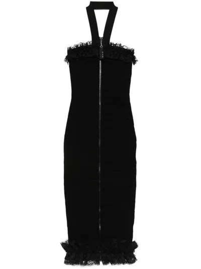 Self-portrait X Christopher Kane Knit Midi Dress In Black