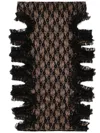 Self-portrait Hollowed-out Lace Detail Pullover In Black