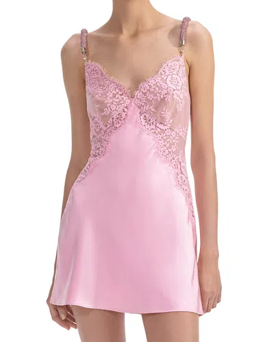 SELF-PORTRAIT SELF-PORTRAIT X CHRISTOPHER KANE LACE SATIN MINI DRESS