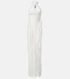 Self-portrait X Christopher Kane Lace-trimmed Maxi Dress In White