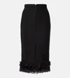 Self-portrait X Christopher Kane Lace-trimmed Midi Skirt In Black