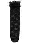 Self-portrait X Christopher Kane Ruffle-trimmed Lace Socks In Black