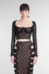 Self Portrait X Christopher Kane Topwear In Black