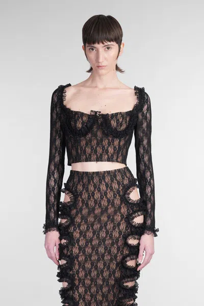 Self Portrait X Christopher Kane Topwear In Black