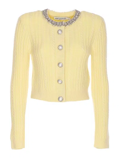 SELF-PORTRAIT YELLOW CARDIGAN