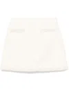 Self-portrait Bouclé Pearl Trim Mini Skirt