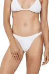 Self-adore Forever Hand Beaded Bikini Bottom In White