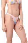 Self-adore High Tide Hand Beaded Bikini Bottom In Sand