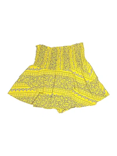 Pre-owned Selfie Leslie Casual Skirt In Yellow