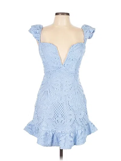 Pre-owned Selfie Leslie Cocktail Dress In Blue