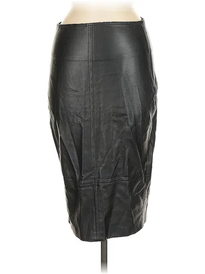 Pre-owned Selfie Leslie Faux Leather Skirt In Black