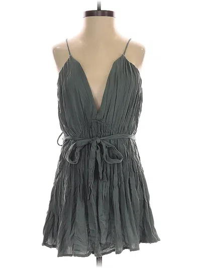 Pre-owned Selfie Leslie Romper In Gray