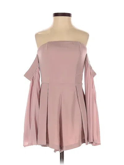 Pre-owned Selfie Leslie Romper In Pink