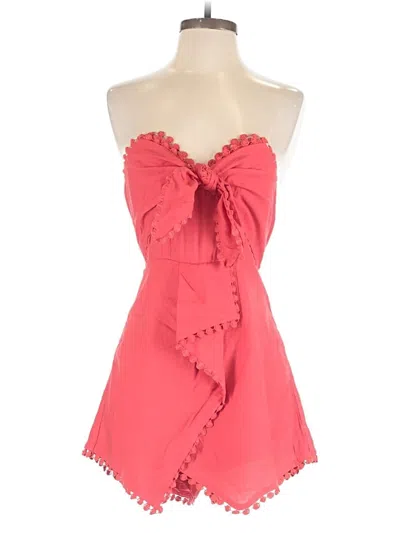 Pre-owned Selfie Leslie Romper In Pink