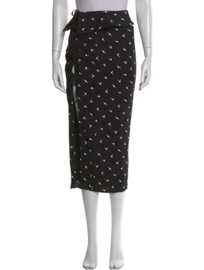 Pre-owned Self-portrait 2021 Midi Length Skirt W/ Tags In Black