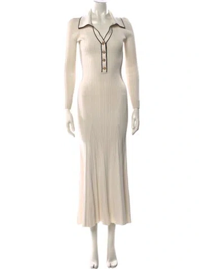Pre-owned Self-portrait 2022 Long Dress In Neutral