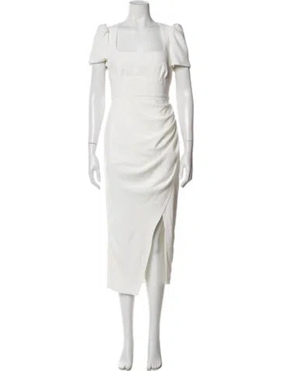 Pre-owned Self-portrait 2023 Long Dress In White