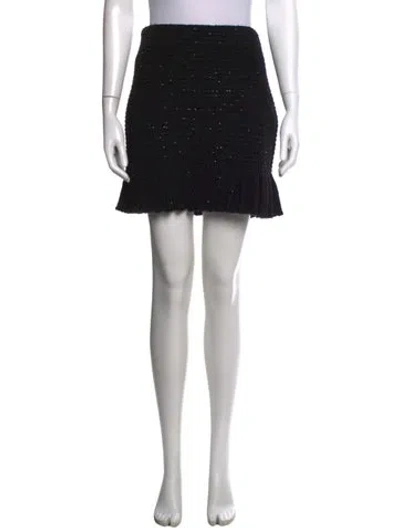 Pre-owned Self-portrait 2023 Mini Skirt W/ Tags In Black