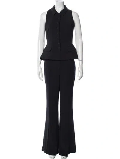 Pre-owned Self-portrait 2023 Pant Set In Black