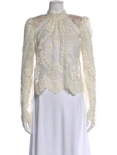 Pre-owned Self-portrait 2024 Patterned Top