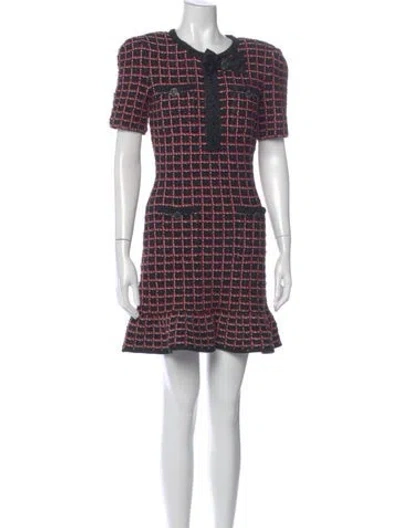 Pre-owned Self-portrait 2025 Mini Dress In Multi